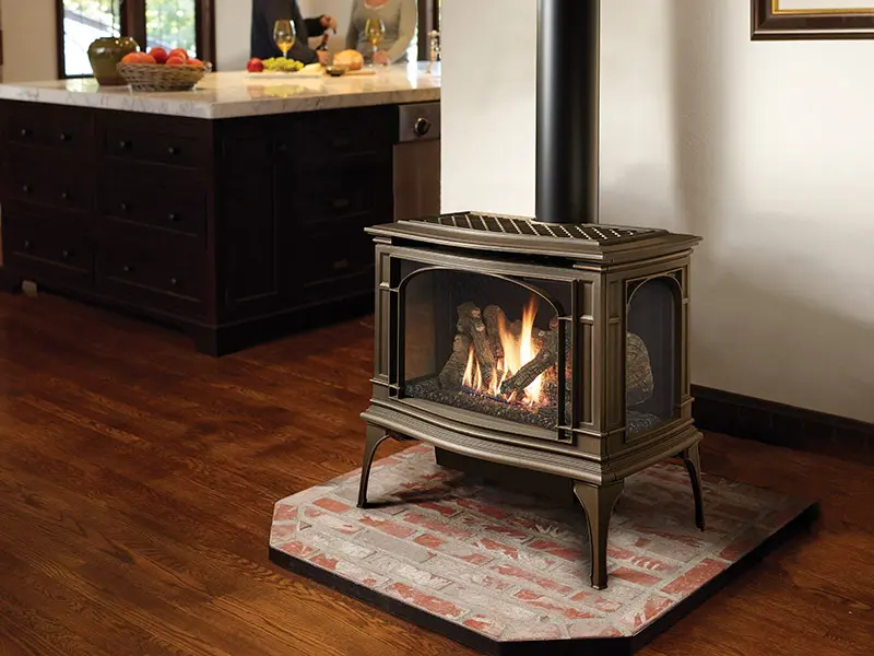 Gass Stove with  Tempered Glass by European Art Glass