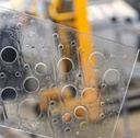 Float Glass, tempered, square or rectangle