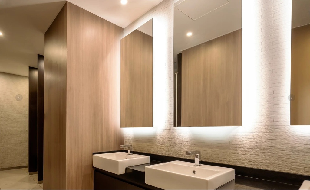 Safety Mirror Commercial Bathroom European Art Glass