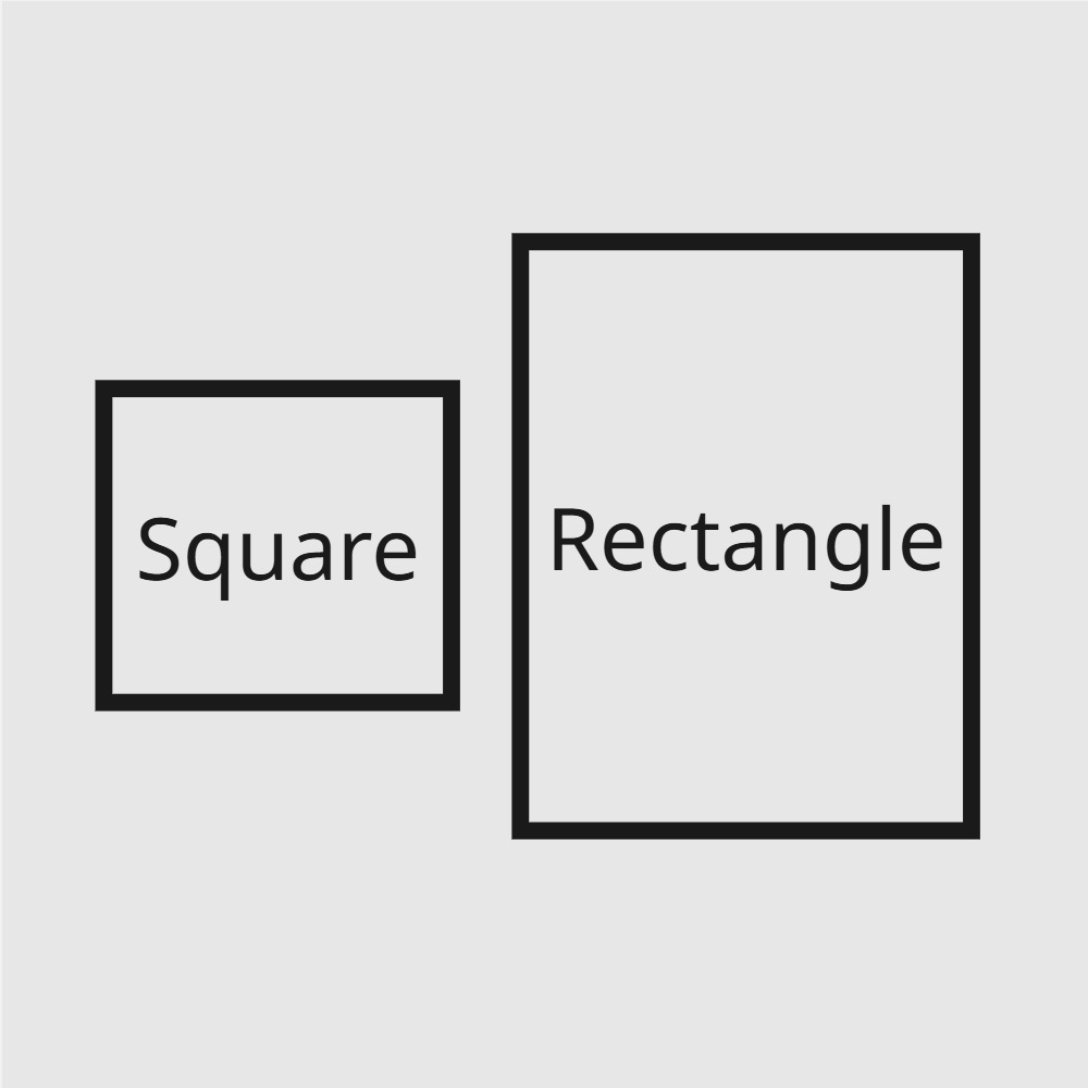 Mirror, square or rectangle