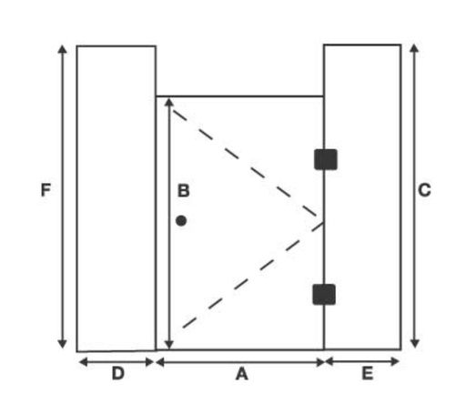 Door Between Inline Panels To Ceiling