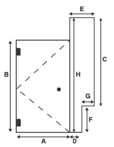 Door With Notched Inline Panel